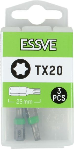 TORX 20 kärki 3kpl/pkt Essve