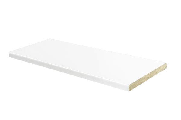 Kynnys sileä MDF MR 9x92/29 M8 Laminaatti valkoinen