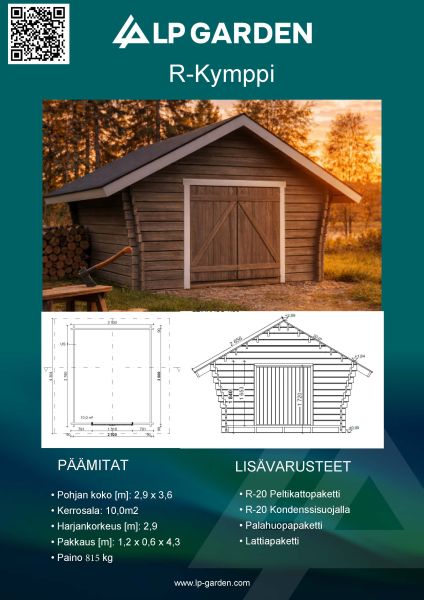 Hirsilato R kymppi 10m2 LP-Garden